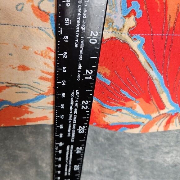 Soft Surroundings medium top blue floral short sleeve rayon spandex - Picture 4 of 9